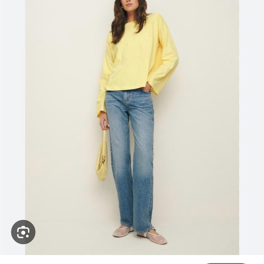 Reformation oversized long sleeve tee